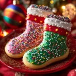 Christmas Stocking Sugar Cookies - sweet treats for your festive celebrations!