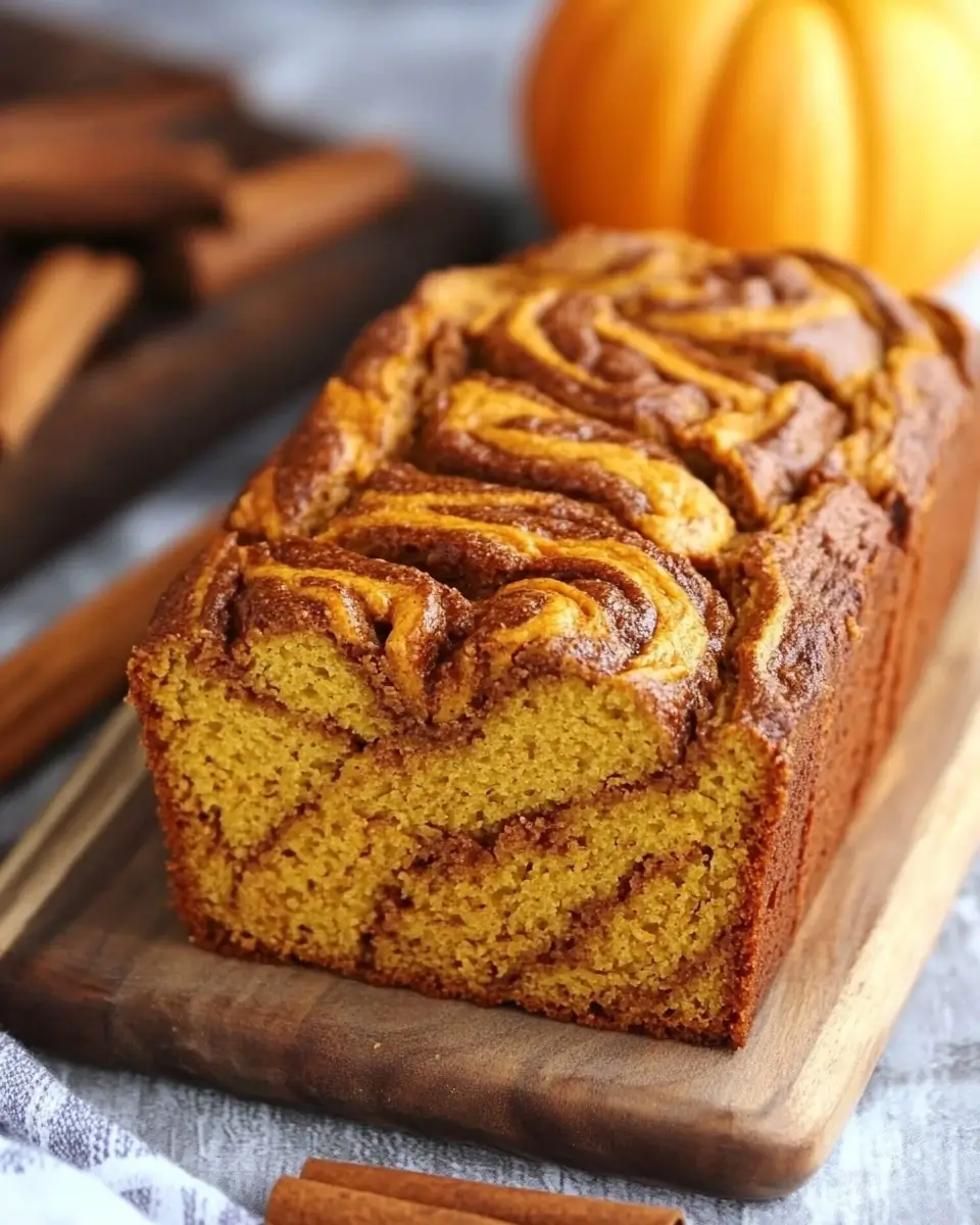 Cinnamon Pumpkin Swirl Bread