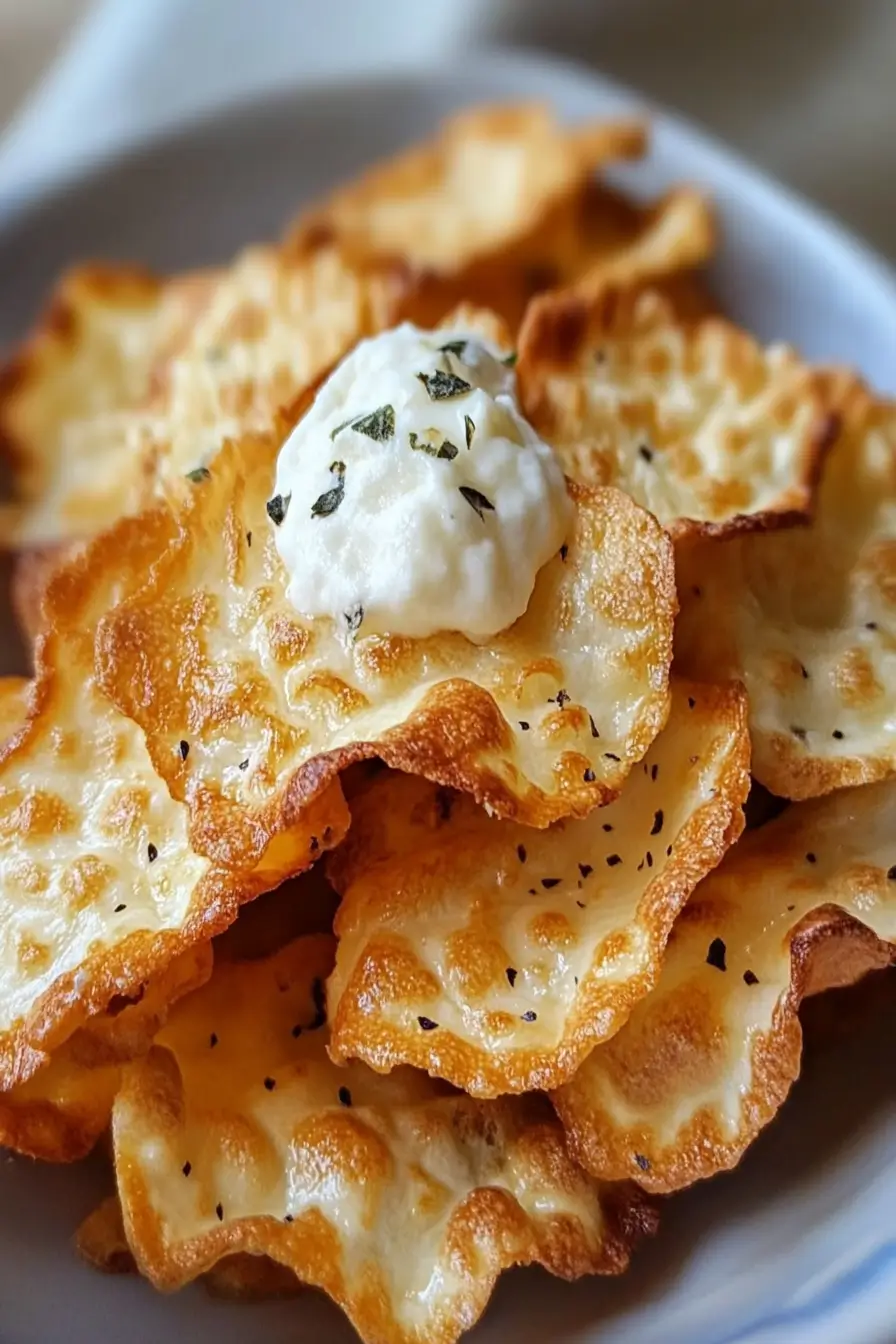 Crispy Cottage Cheese Chips Recipe