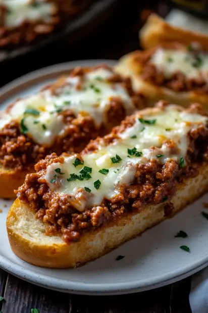 Garlic Bread Sloppy Joes