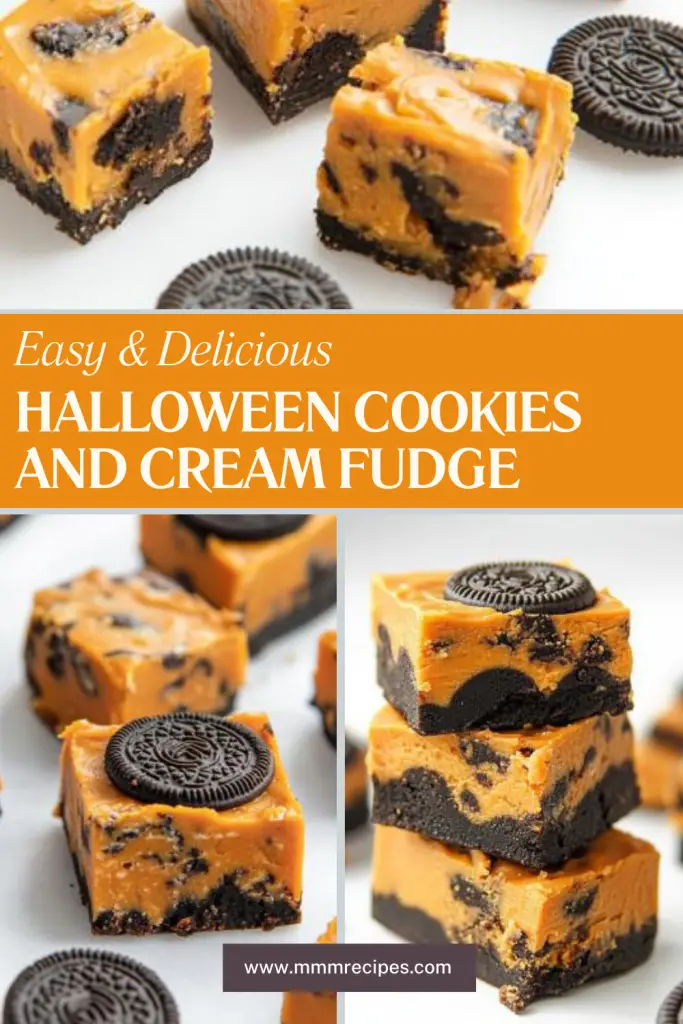 Halloween Cookies and Cream Fudge