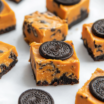 Halloween Cookies and Cream Fudge