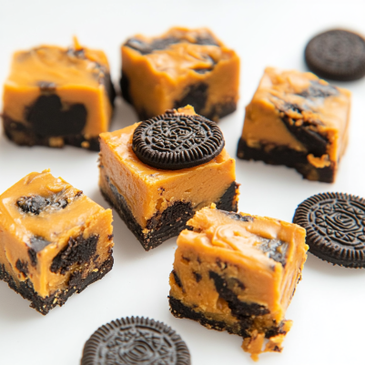 Halloween Cookies and Cream Fudge