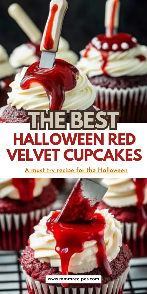 Halloween Red Velvet Cupcakes: A Bloody Delight for Your Spooky Season