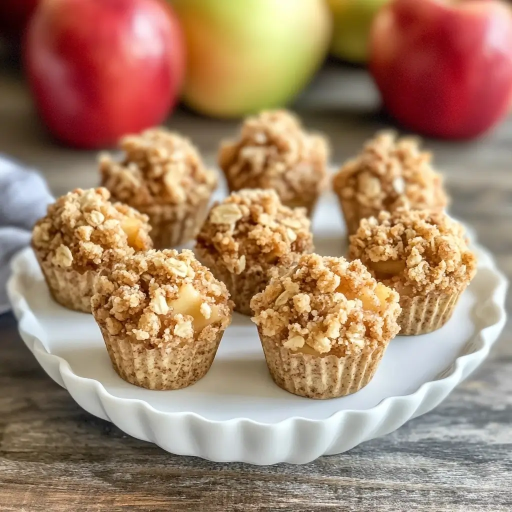 Healthy Apple Crumble Bites