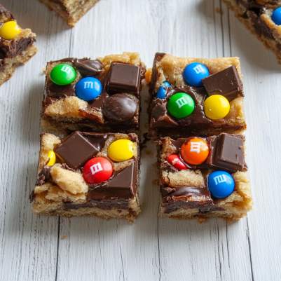 Leftover Candy Shortbread Bars