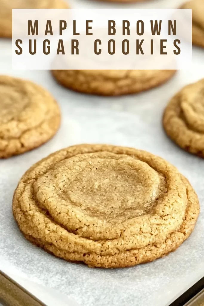 Maple Brown Sugar Cookies 