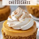 No-Bake Mini Pumpkin Cheesecakes