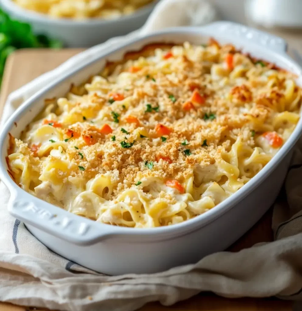 Old School Chicken Noodle Casserole