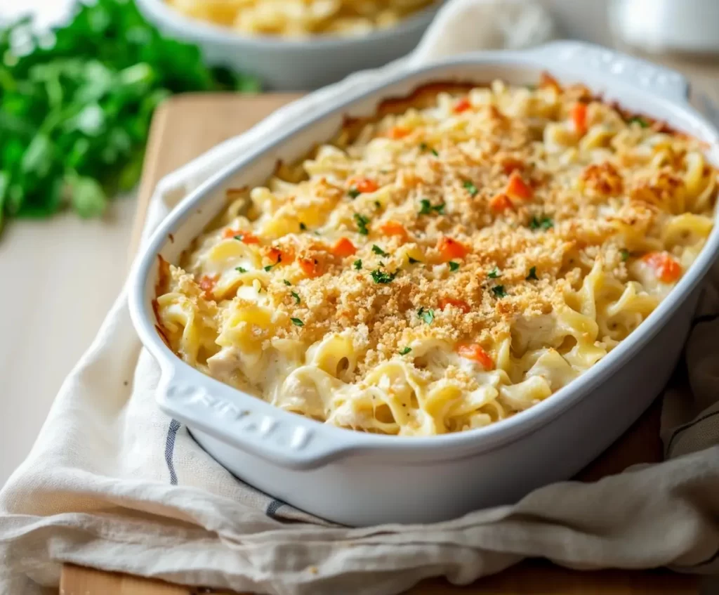 Old School Chicken Noodle Casserole