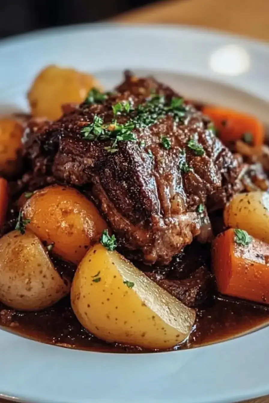 POT ROAST WITH POTATOES AND CARROTS