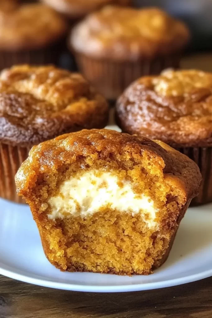 Pumpkin Cheesecake Muffins