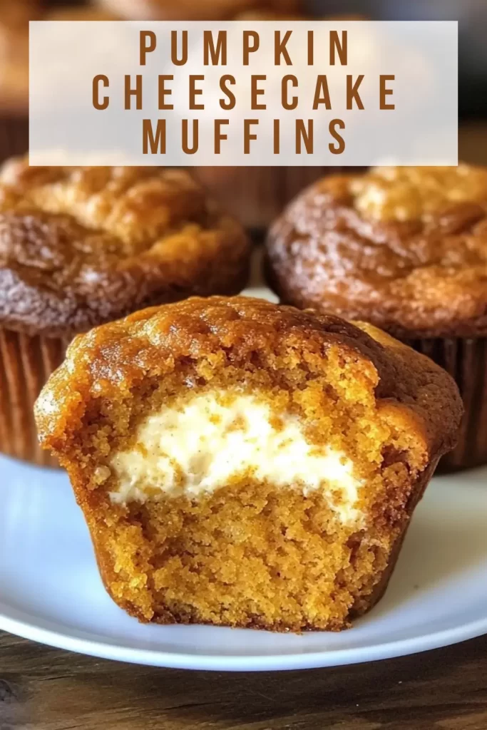 Pumpkin Cheesecake Muffins