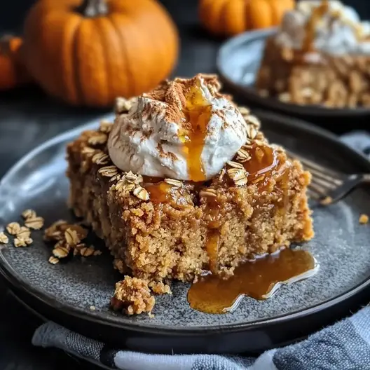 Pumpkin Oatmeal Dump Cake