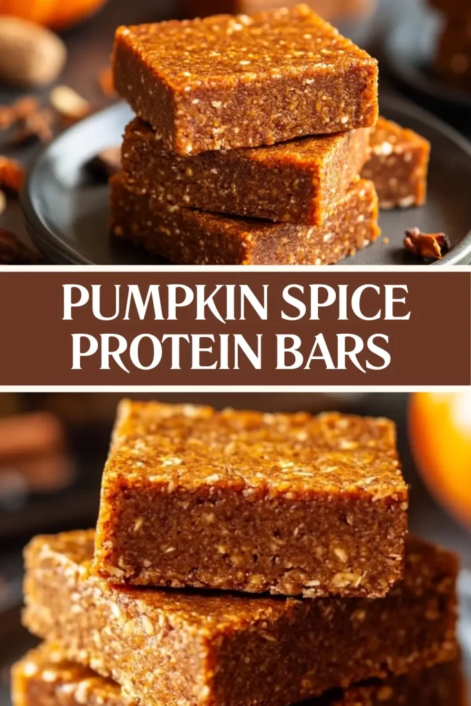 Pumpkin Spice Protein Bars

