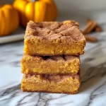 Snickerdoodle Pumpkin Cookie Bars