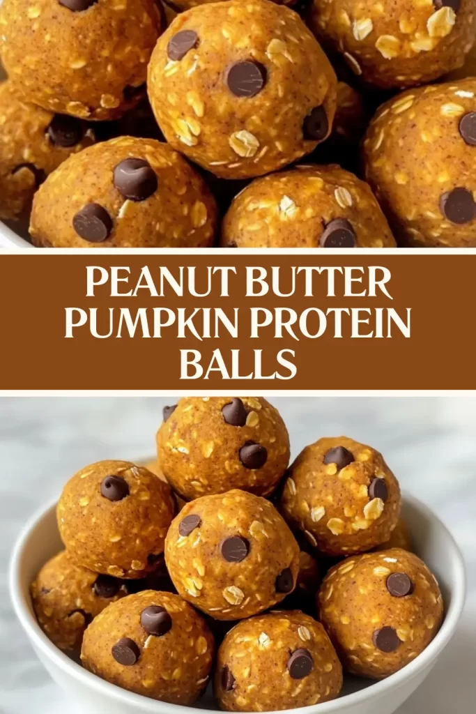 Peanut Butter Pumpkin Protein Balls