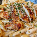 Creamy Parmesan Chicken with Penne