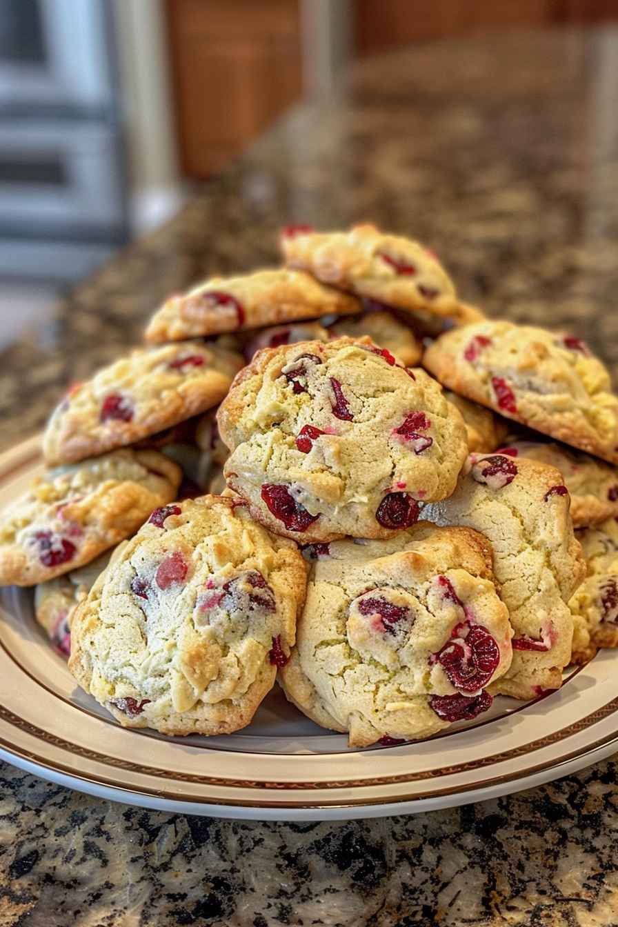Orange Cranberry Ricotta Cookies