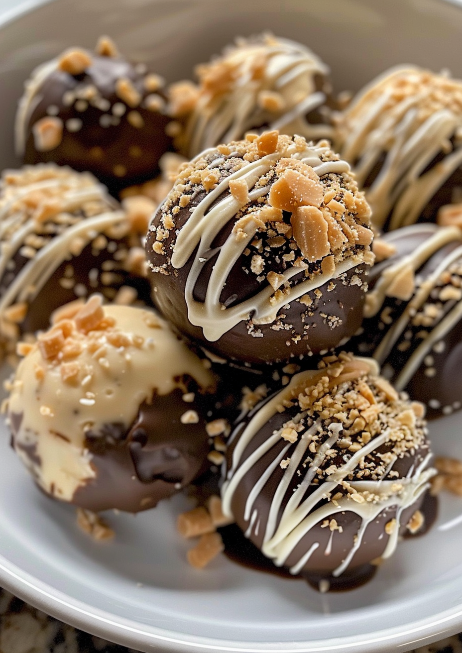 No-Bake Peanut Butter Cheesecake Balls Recipe - MmmRecipes : Easy and ...