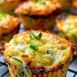 Crispy Parmesan Zucchini Potato Muffins
