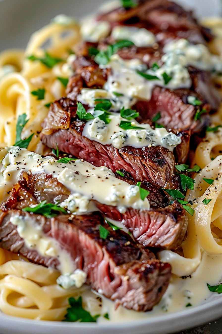 Steak Gorgonzola Alfredo