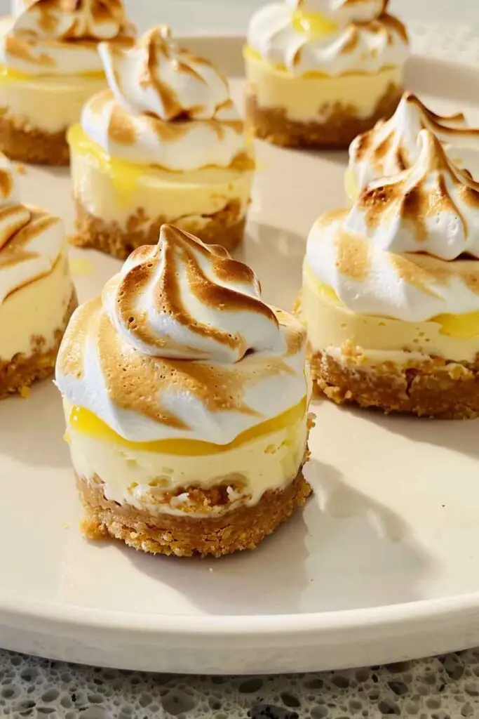 Mini Lemon Meringue Cheesecakes