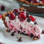 No-Bake Easy Cherry Chocolate Chip Pie