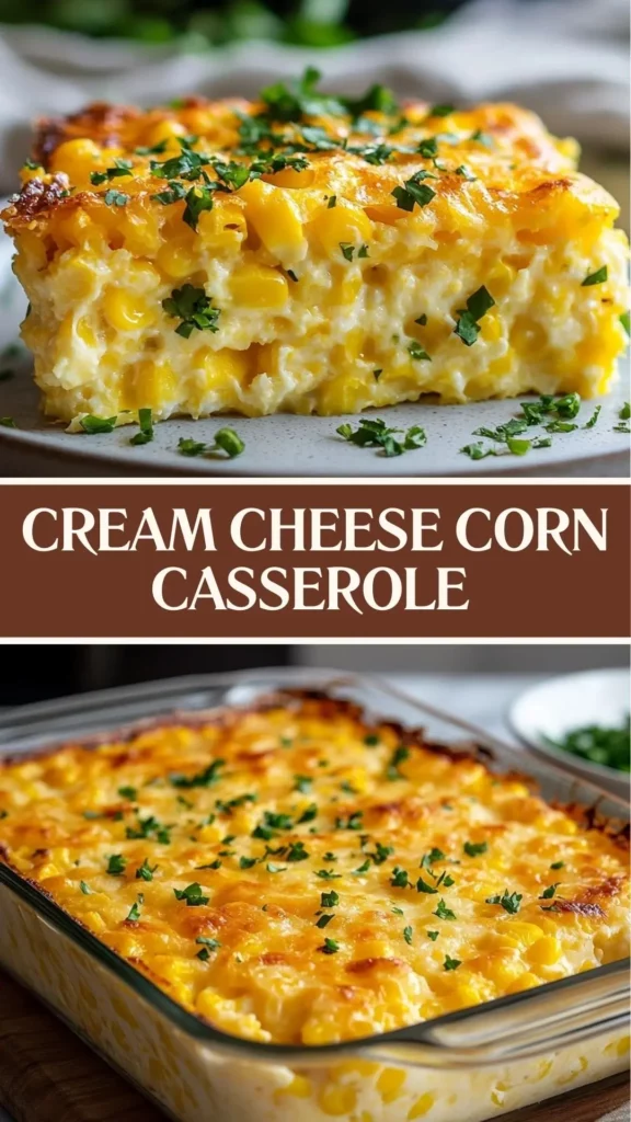 Cream Cheese Corn Casserole