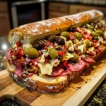 Giant Muffaletta Italian Sandwich