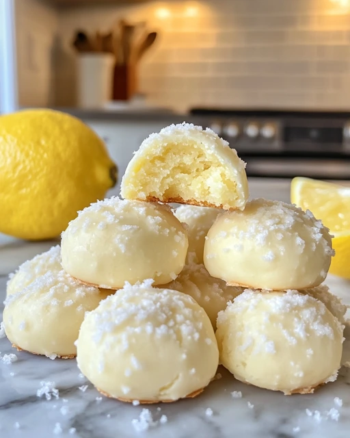 Lemon Snowball Cookies