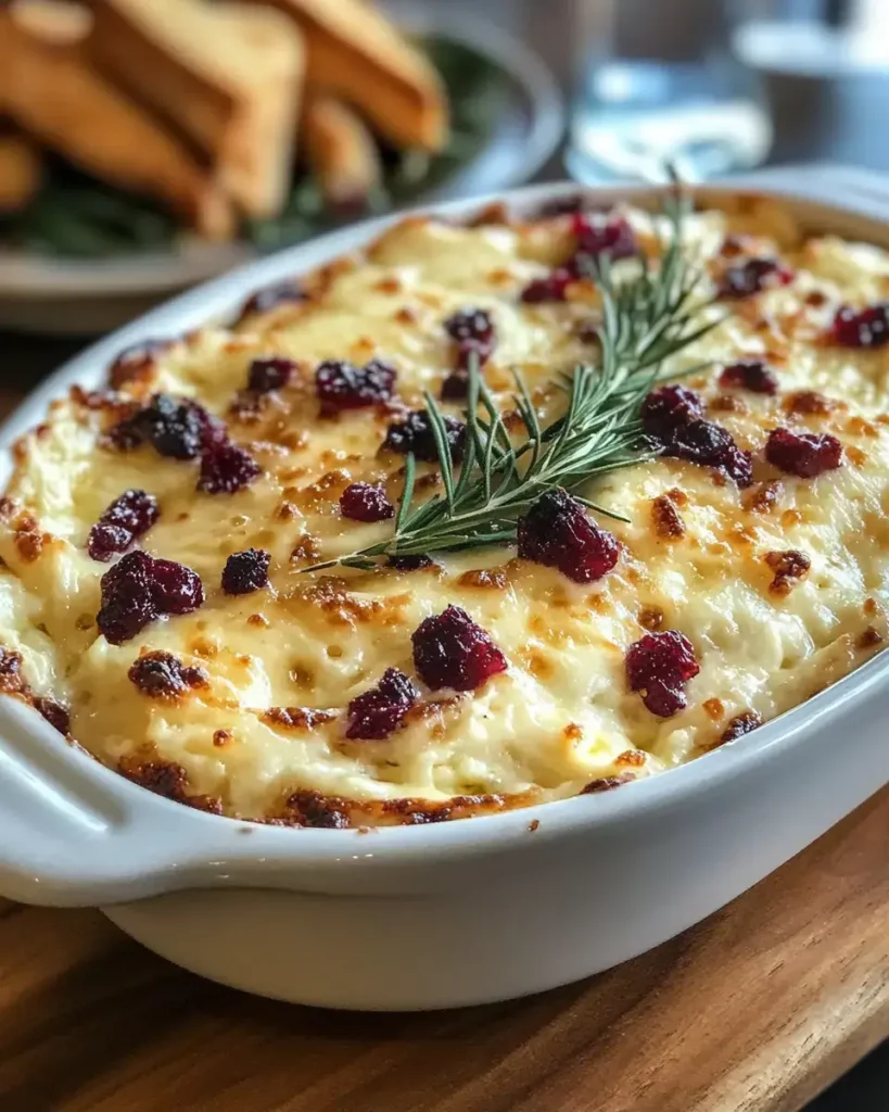 Warm Cranberry-White Cheddar Dip