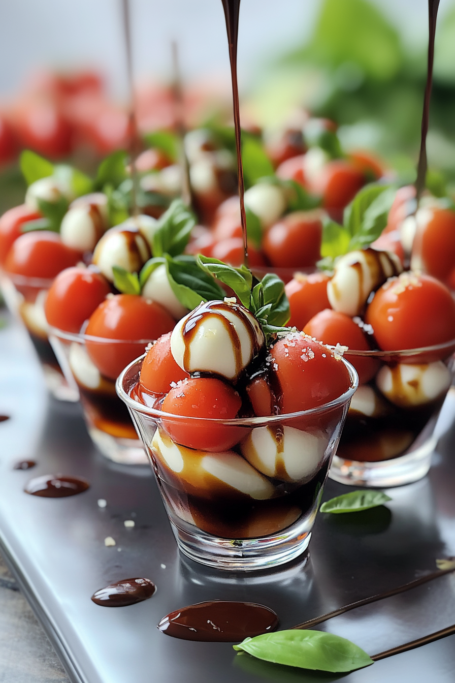 Christmas Mini Caprese Salad Cups Mmmrecipes Easy And Delicious Recipes