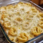 Creamy Tortellini Alfredo Casserole