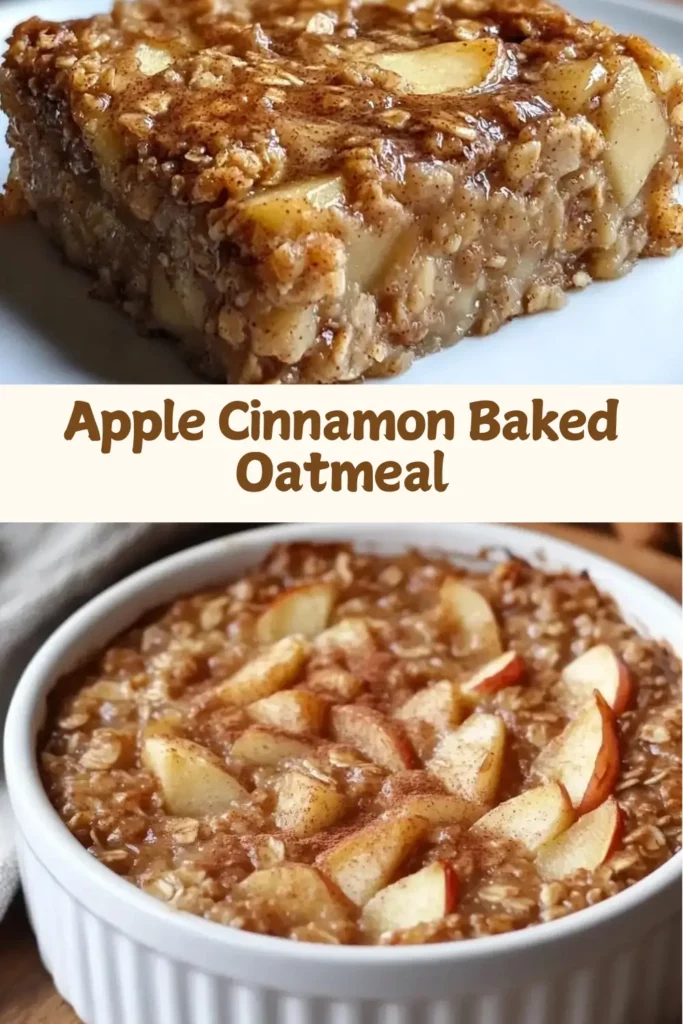 Apple Cinnamon Baked Oatmeal