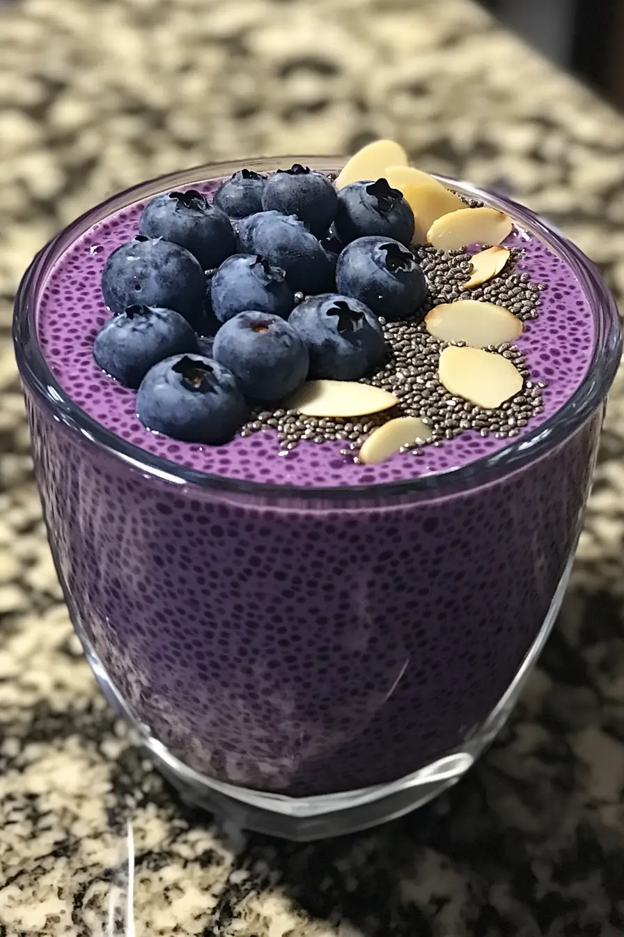 Blended Blueberry Chia Pudding