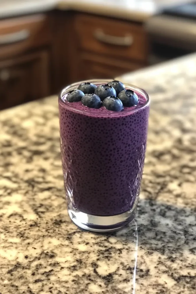 Blended Blueberry Chia Pudding