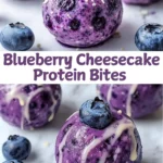 Blueberry Cheesecake Protein Bites
