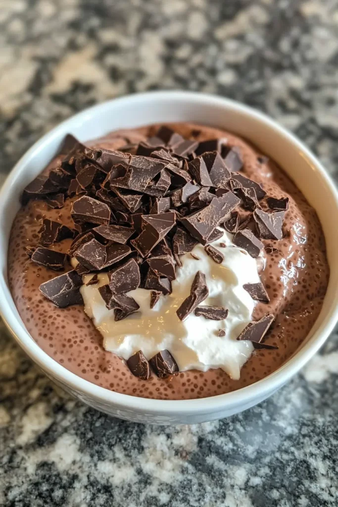 Chocolate Chia Pudding Mousse