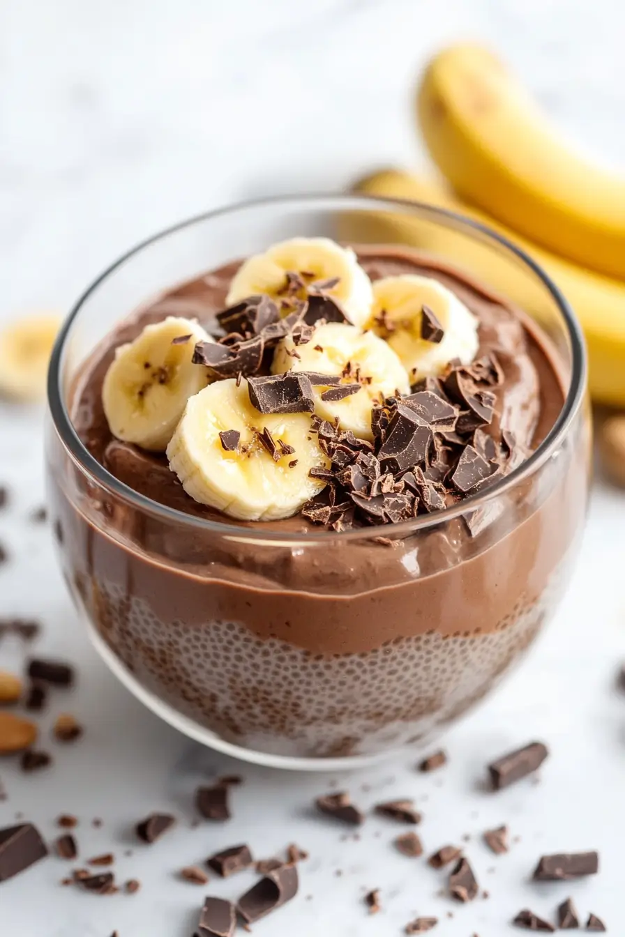 Chocolate Peanut Butter Chia Pudding