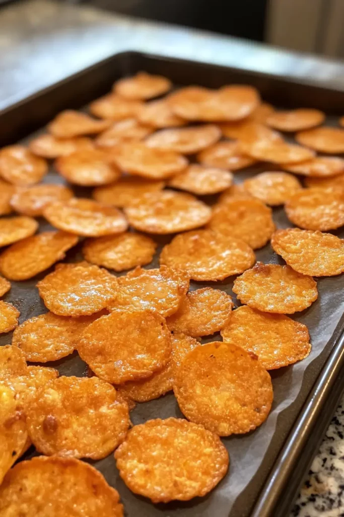 Crispy Cottage Cheese Chips