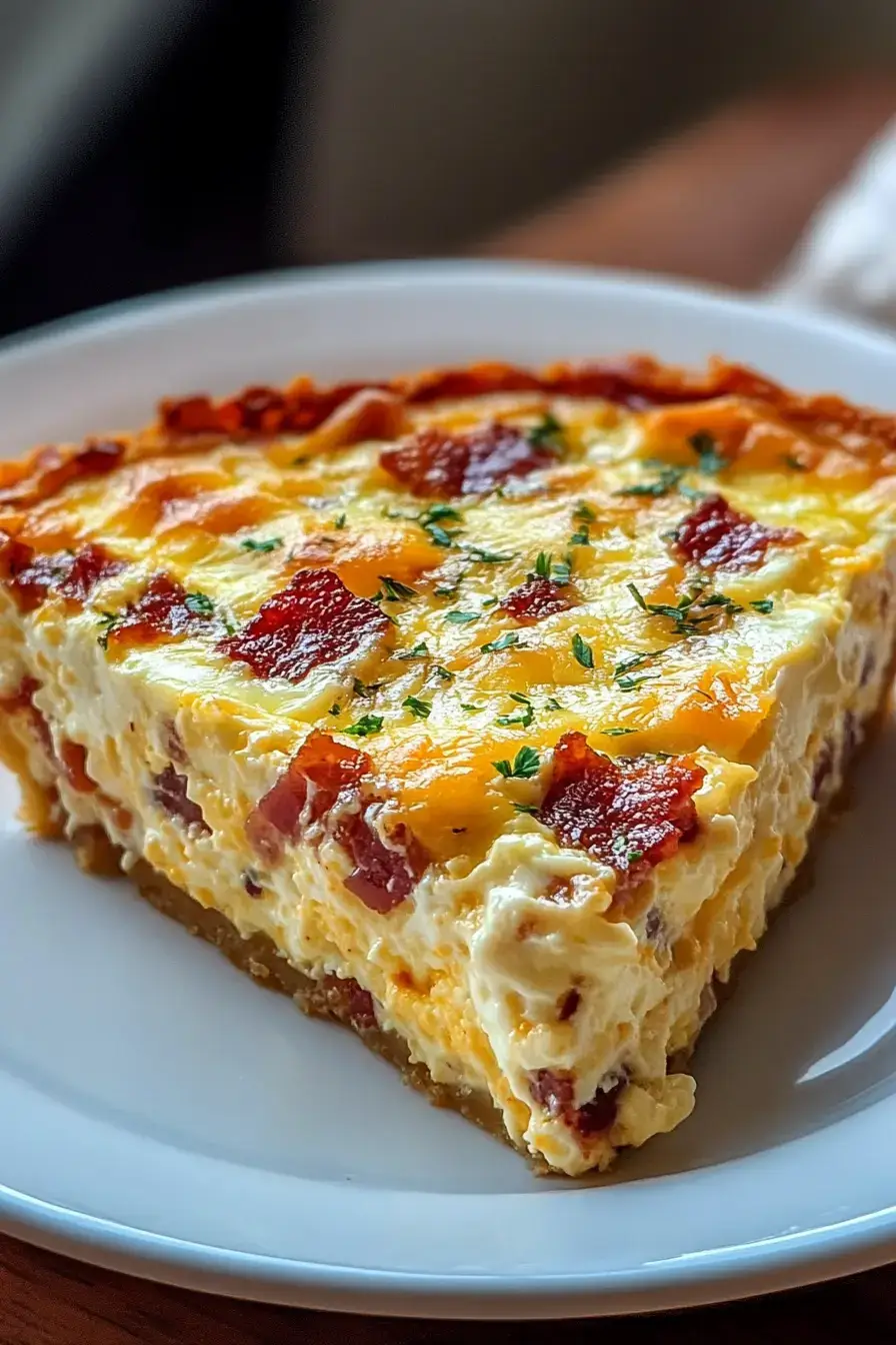 Bacon and Cheese Crustless Quiche