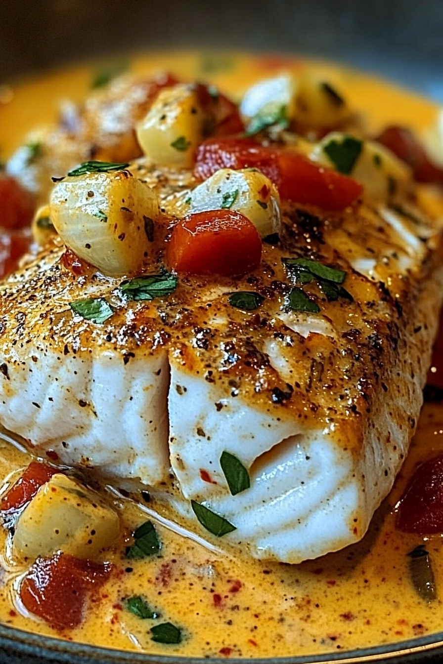 Red Snapper with Creamy Creole Sauce Recipe