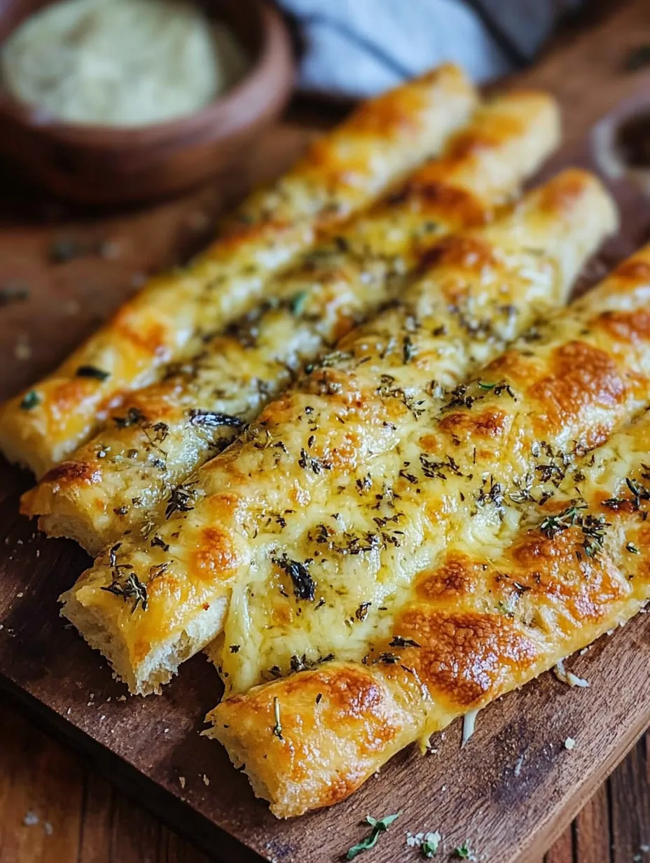 Sourdough Cheesy Breadsticks