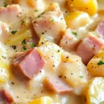 Slow Cooker Ham and Potatoes