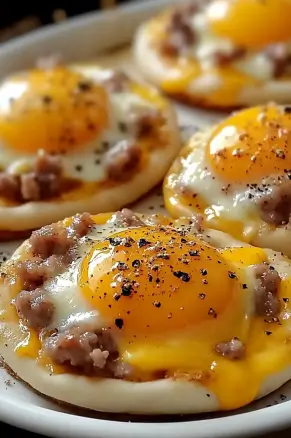 English Muffin Breakfast Pizza