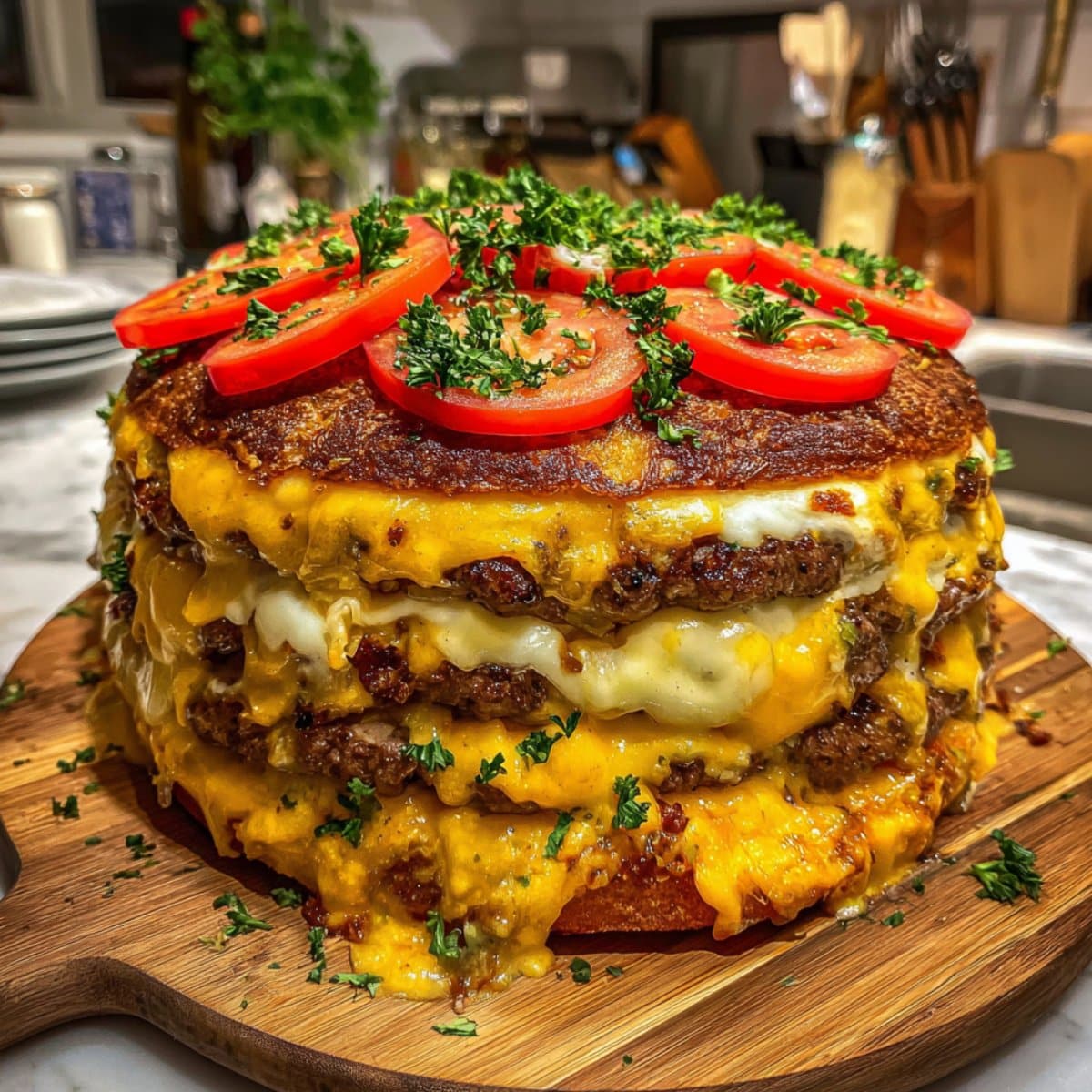 Cheeseburger Cake
