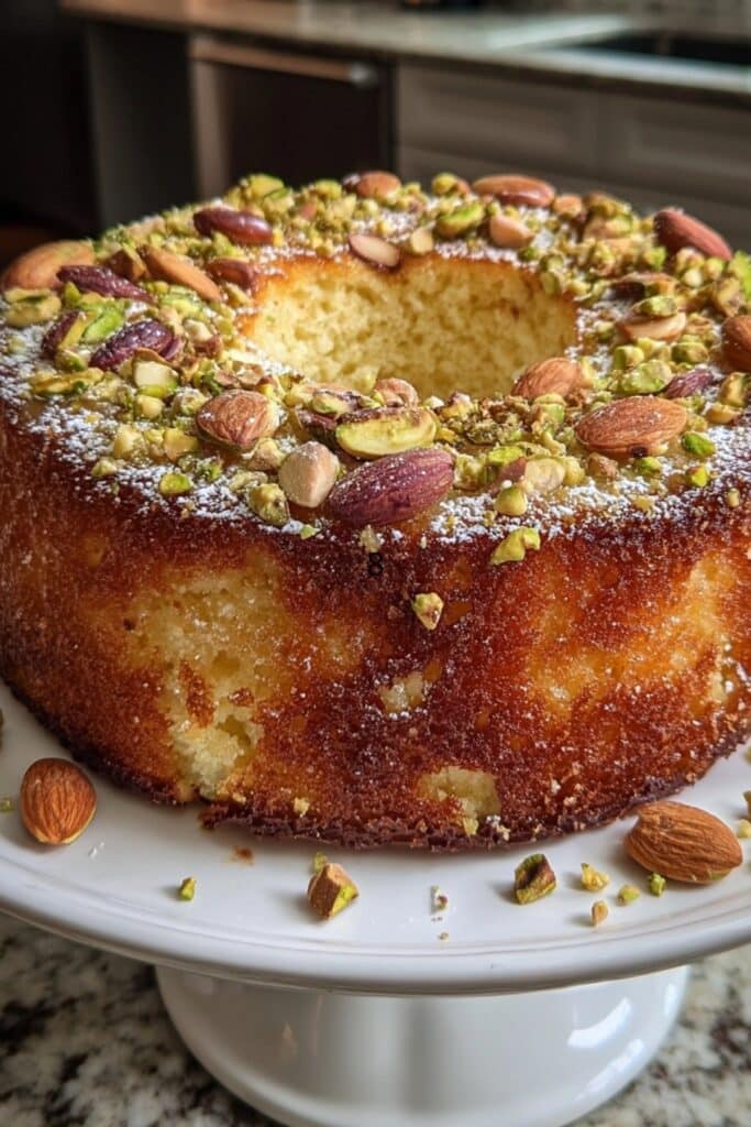 Pistachio & Almond Cake