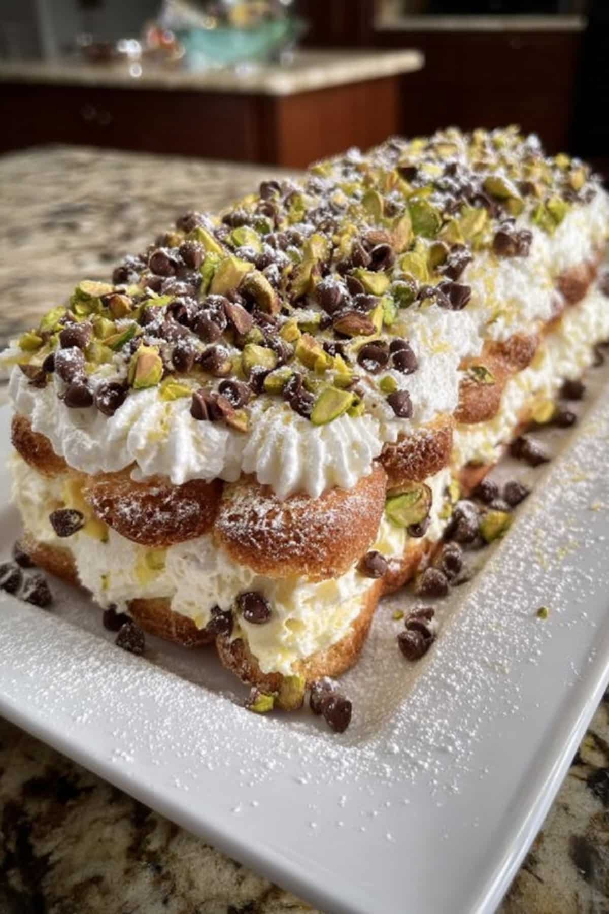 Mascarpone Ricotta Cannoli Icebox Cake