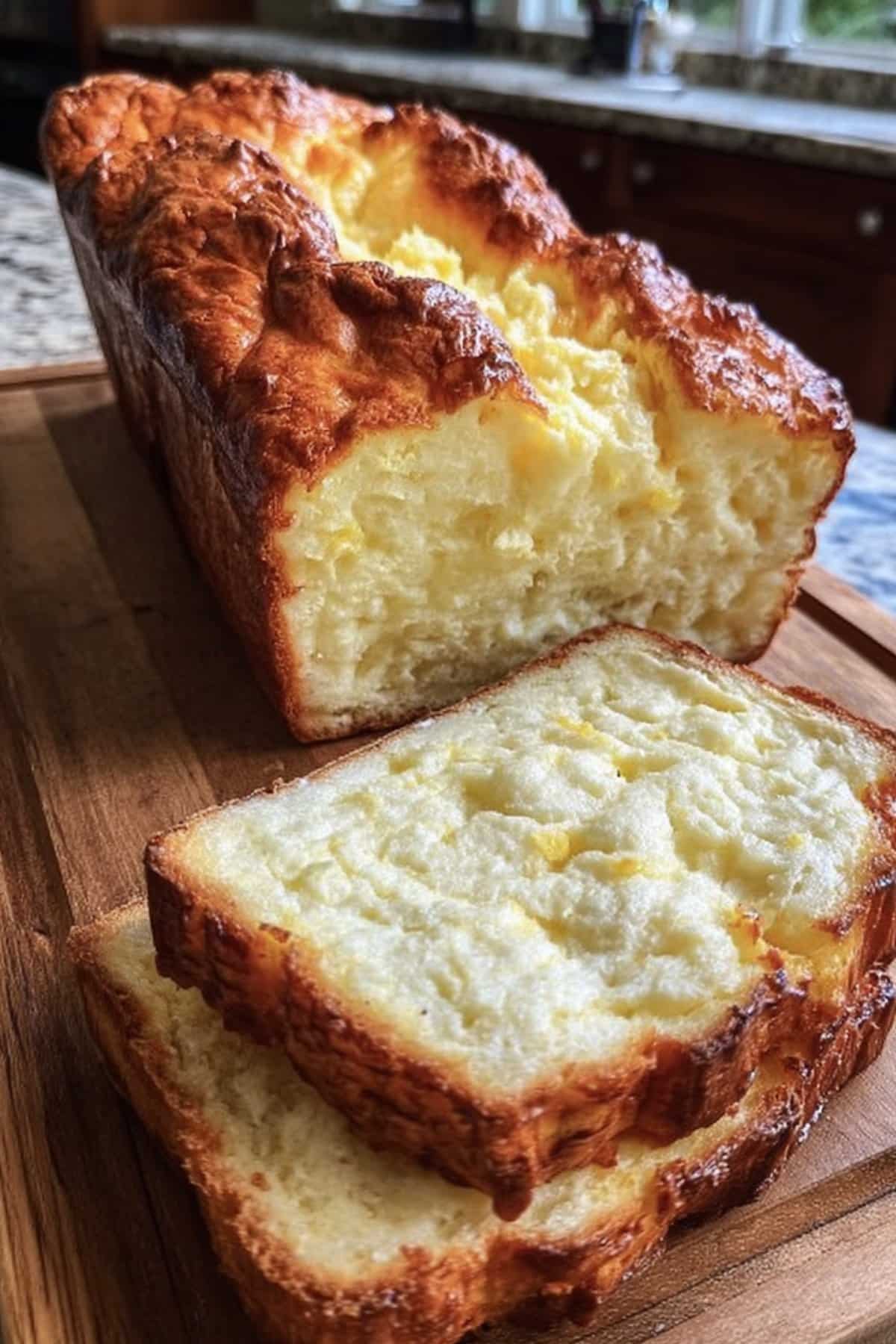 Limoncello Ricotta Popover Loaf